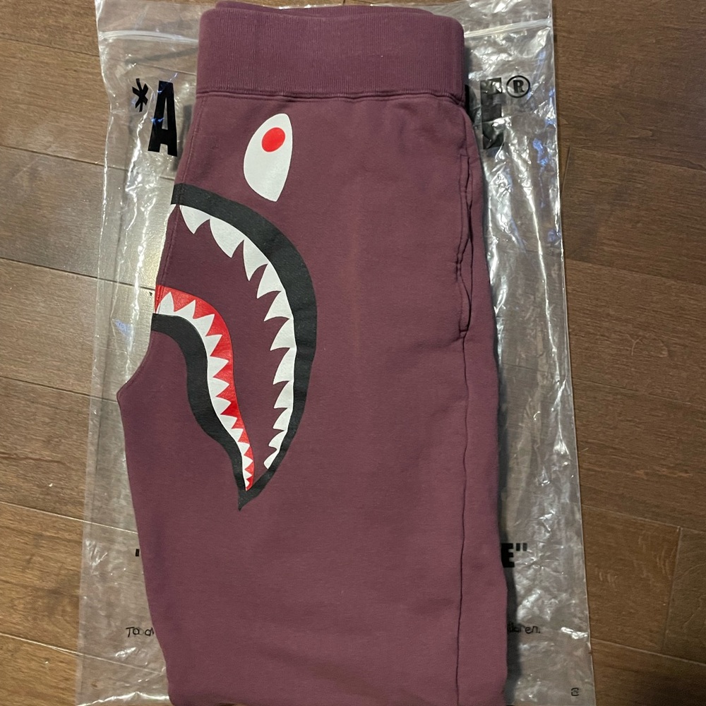 Bape Slim Sweat Pants (Burgundy)